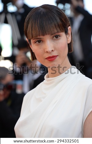 CANNES, FRANCE - MAY 22, 2015: Hanaa Ben Abdesslem at the gala premiere of \