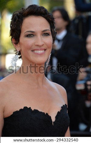 CANNES, FRANCE - MAY 22, 2015: Linda Hardy at the gala premiere of \