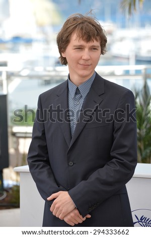 CANNES, FRANCE - MAY 20, 2015: Paul Dano at the photocall for his movie \