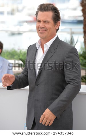 CANNES, FRANCE - MAY 19, 2015: Josh Brolin at the photocall for his movie \