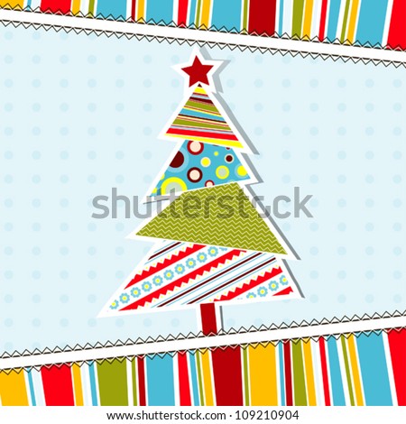 Template christmas greeting card vector illustration Template christmas greeting card vector illustration