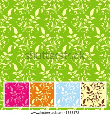 stock vector Wallpapers are given in 4 color variants vector