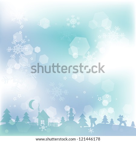 Template Christmas greeting card background
