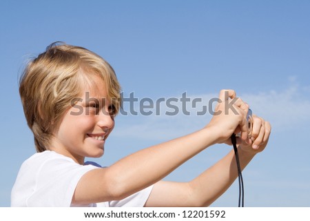 Kid Taking Picture