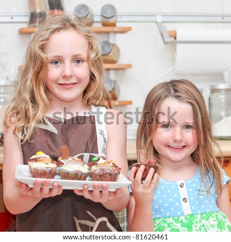 Kids Cooking Cupcakes