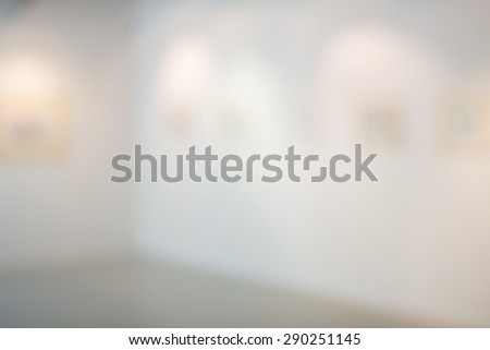blur image of picture gallery