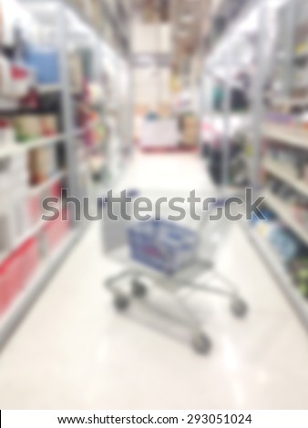 Blur image inside a shopping mall
