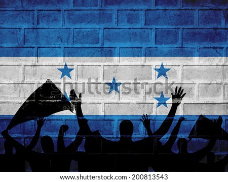 Honduras Flag background