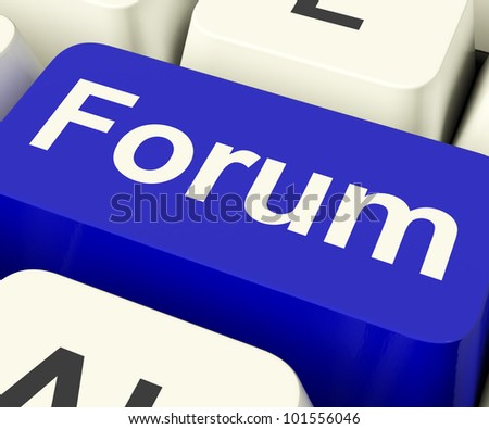 Forum Key As Social Media Community Or Information