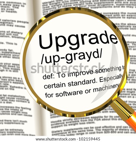 Upgrade Definition Magnifier Shows Software Update Or Installation Fix