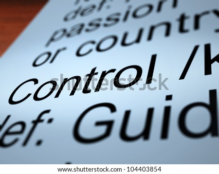 Control Definition Closeup Shows Remote Operation Or Controller
