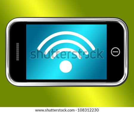 Wifi Internet Connected On A Mobile Phone