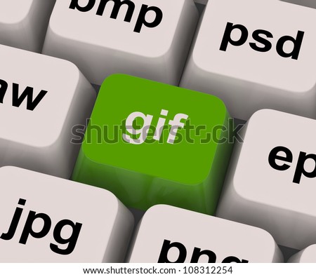 Gif Key Showing Image Format For Internet Pictures