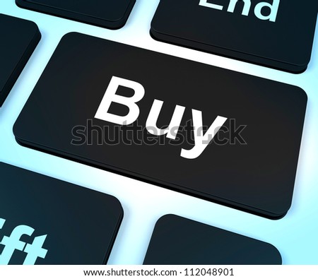 Buy Computer Key Shows Commerce Or Retail