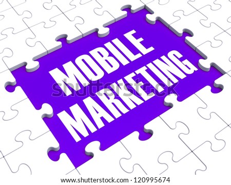 Mobile Marketing Shows Online Commerce And Promotions