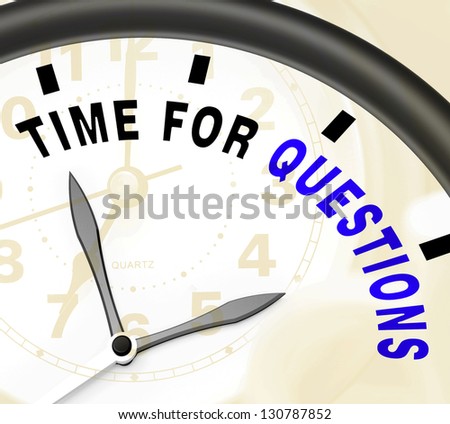 Time For Questions Message Shows Answers Needed