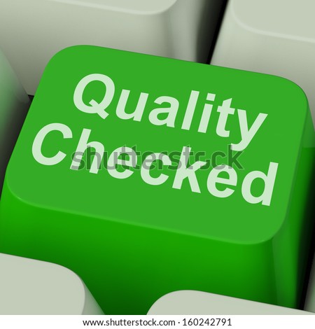 Quality Checked Key Showing Product Tested Ok