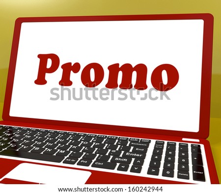 Promo Computer Showing Promotion Discounts And Reductions
