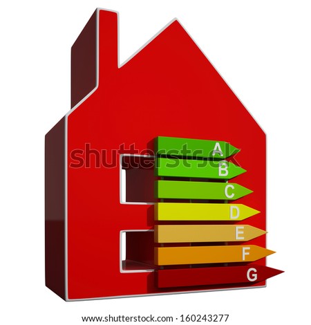 Energy Efficiency Rating Icon Means Efficient Housing