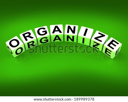 Organize Blocks Representing Organization Management and Established Structure