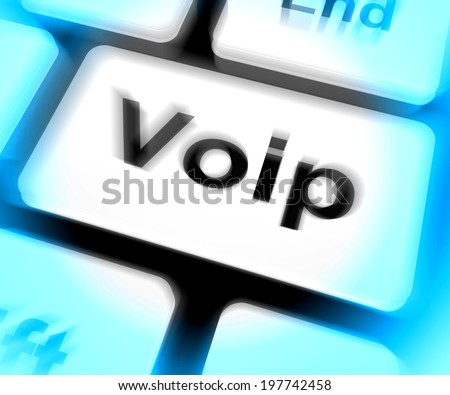 Voip Keyboard Meaning Voice Over Internet Protocol Or Broadband Telephony