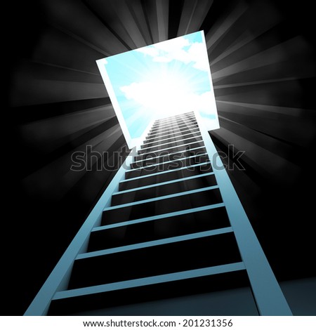 Ladder Escape Meaning Being Free And Steps