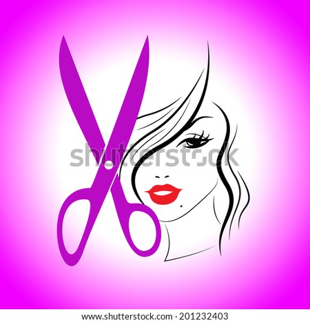 Haircut Woman Representing Hairstylist Haircare And Hairstyling