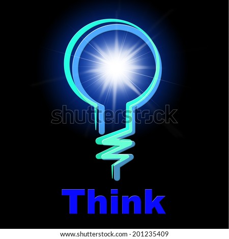 Light Bulb Indicating Think About It And Contemplate Consideration