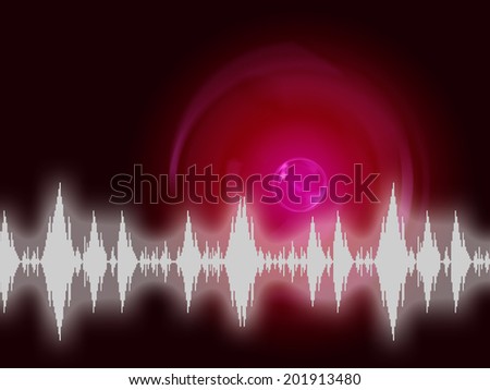 Sound Wave Background Meaning Audio Frequency Or Analyzer