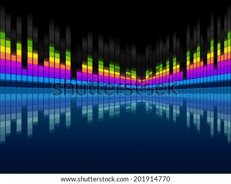 Blue Soundwaves Background Meaning Musical Frequencies And Songs
