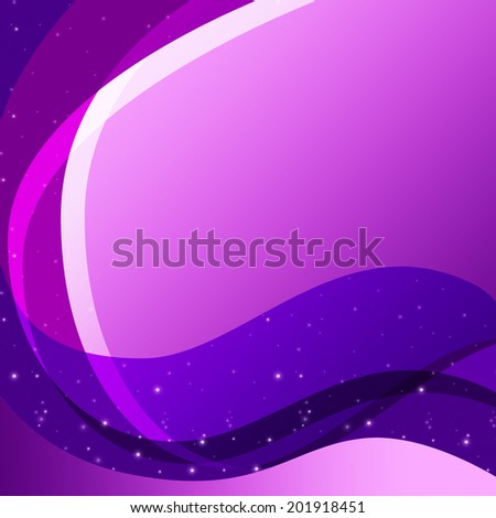 Purple Curves Background Meaning Swirly Lines And Sparkles