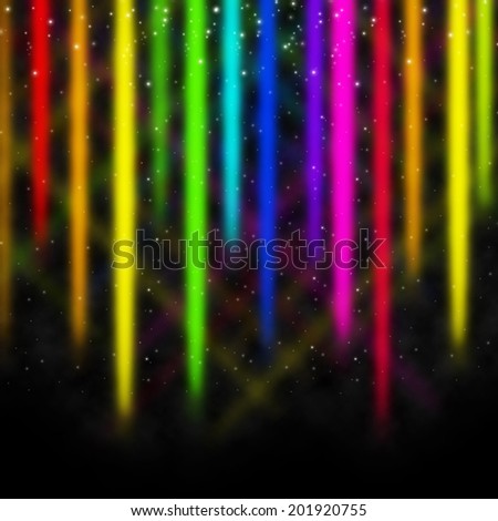 Colorful Streaks Background Showing Space And Colors Display