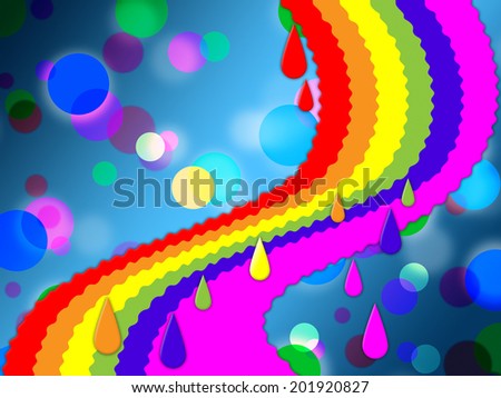 Rainbow Spots Background Meaning Painted And Dotted