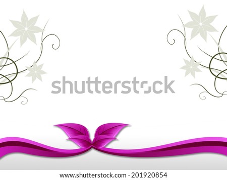 Delicate Floral Background Showing Natural Botanic Beauty