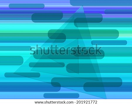 Blue Shapes Background Meaning Oblongs And Triangles