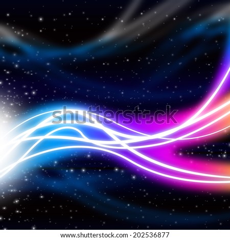 Waves Space Background Meaning Energy And Light