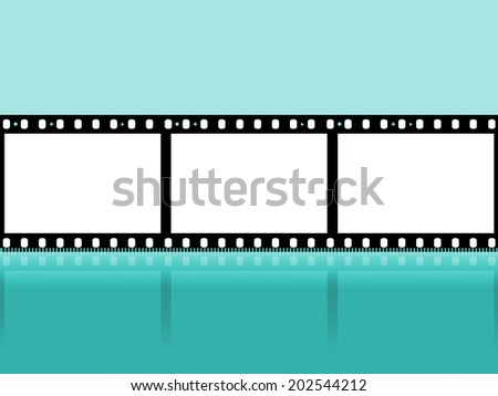 Copyspace Filmstrip Showing Cinematography Photographic And Photograph