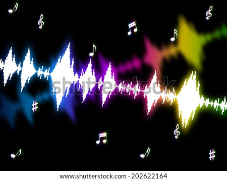 Sound Wave Showing Design Amplitude And Soundwaves