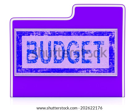Budget File Indicating Business Financial And Administration