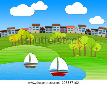 Relaxing Sea Indicating Landscape Country And Outdoor