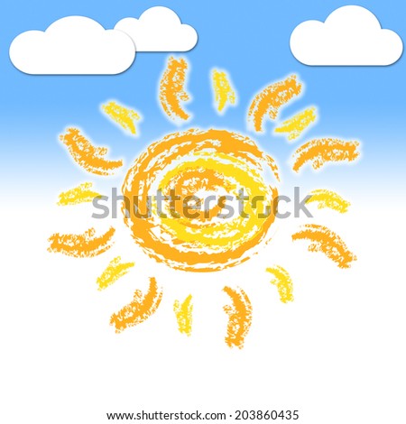 Sun Rays Showing Summer Time And Sunny