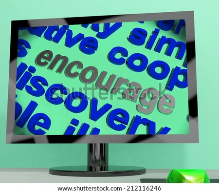Encourage Word Screen Meaning Motivation Inspiration And Support