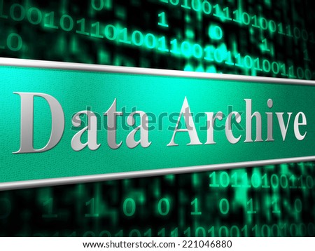 Data Archive Showing File Transfer And Computer