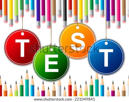 Education Exam Showing Tutoring Tests And School