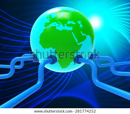 Worldwide Network Meaning Online Globe And Networking