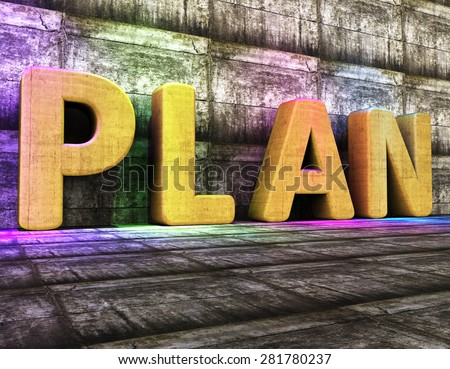 Plan Word Showing Project Management And Idea