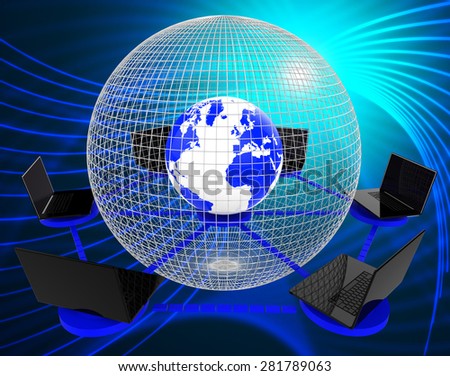 Global Computer Network Meaning Globalisation Web And Globe