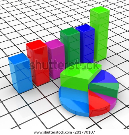 Pie Chart Report Showing Business Graph And Graphs