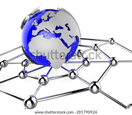 Worldwide Network Showing Globalisation Pc And Globalization