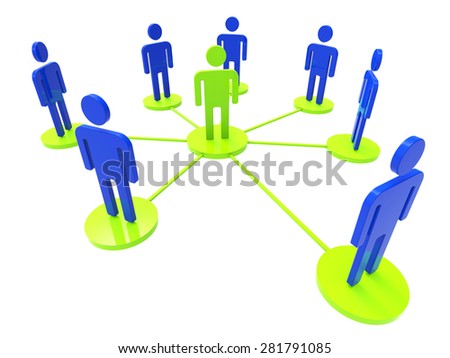 Network Of People Meaning Global Communications And Connection